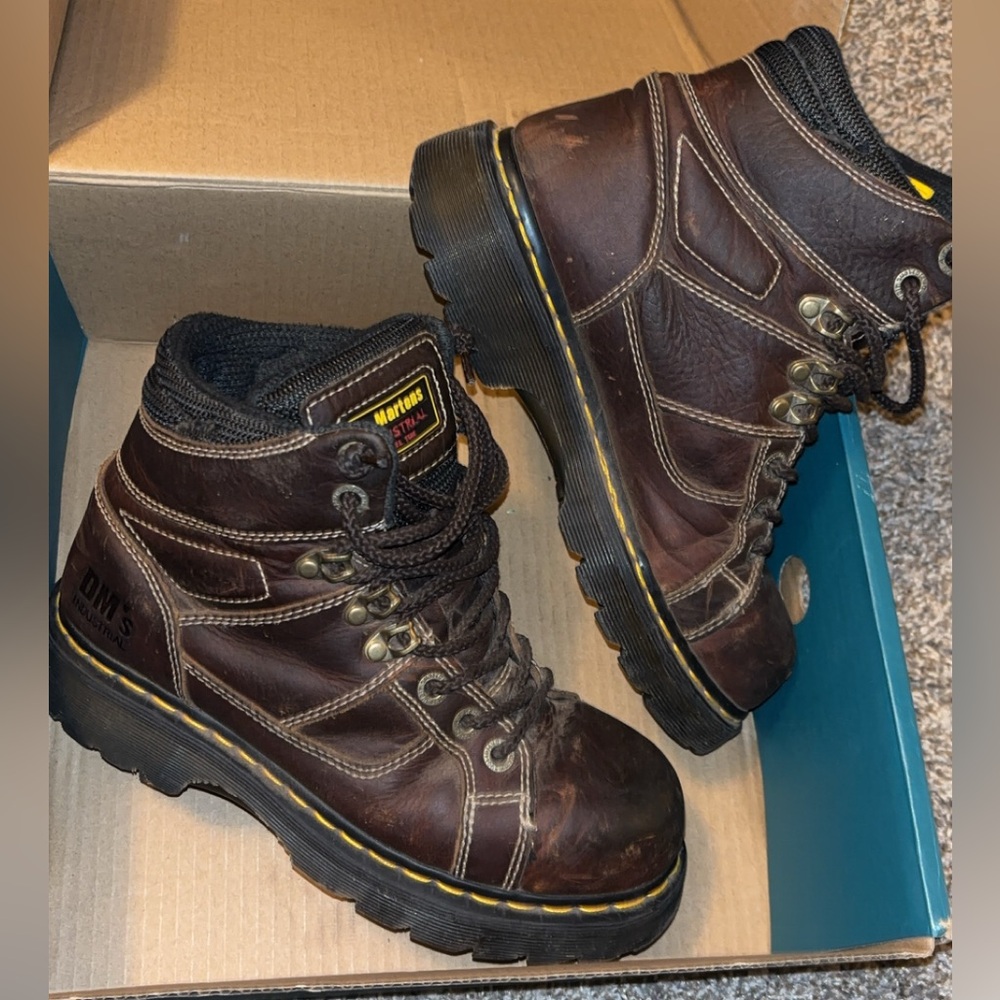 Dr. Martens Dark Brown Leather Boots